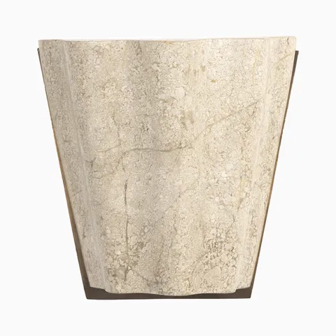 Boswell Sconce in White Marble