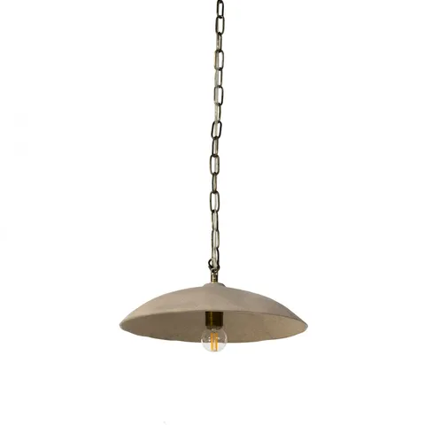 Jules Ceramic Pendant in Light Sand Porcelain Ceramic