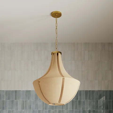 Aida Pendant in Aged Brass