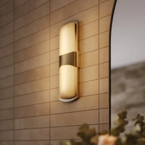 Esme 15" Wall Sconce in Aged Brass