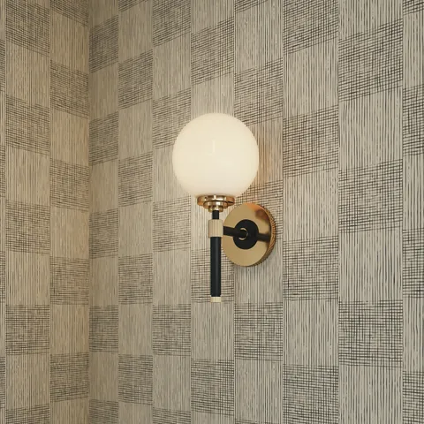 Gibson Globe Wall Sconce in Aged Old Bronze