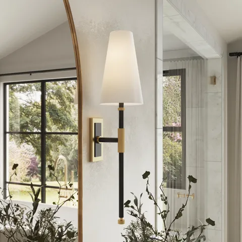Gibson Shaded Wall Sconce in Aged Old Bronze