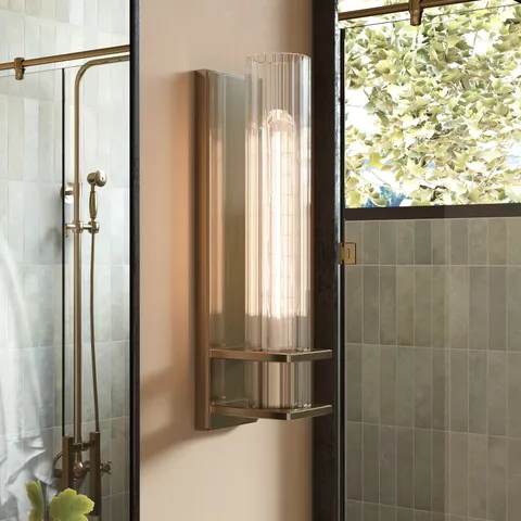 Hennessy Wall Sconce in Aged Brass