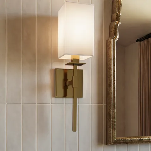 Lockhart Wall Sconce in Aged Brass