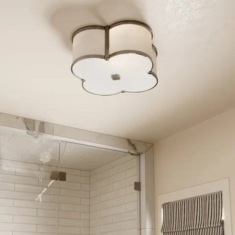 Mulligan 17" Flush Mount in Polished Nickel