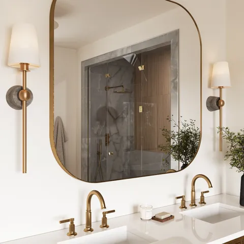 Ortega Wall Sconce in Patina Brass