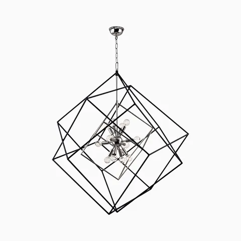 Osborne 34" Chandelier in Polished Nickel