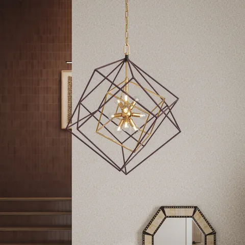 Osborne 26" Chandelier in Aged Brass