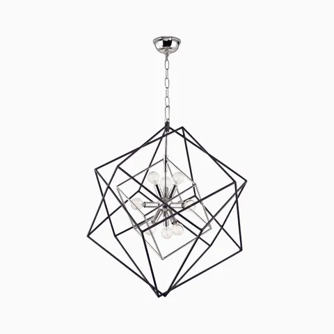 Osborne 26" Chandelier in Polished Nickel
