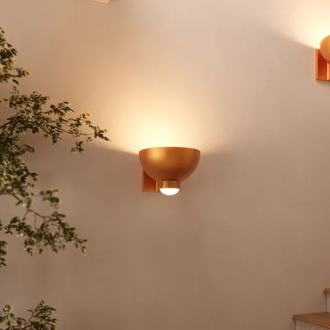 Perez Wall Sconce in Vintage Gold Leaf