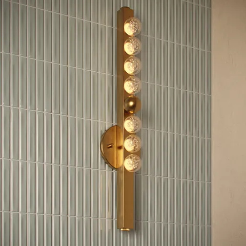 Sapphira Wall Sconce In Vintage Brass