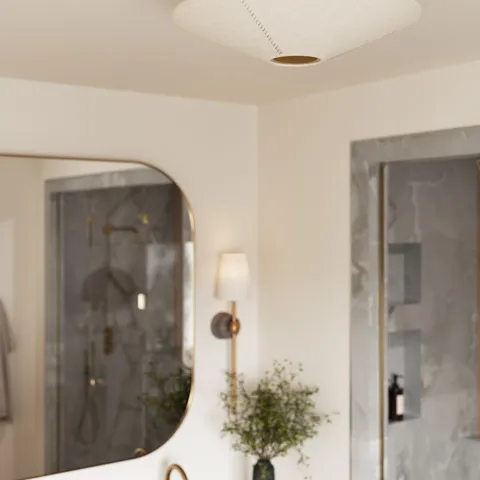 Clementine Semi-Flush in Gold Leaf