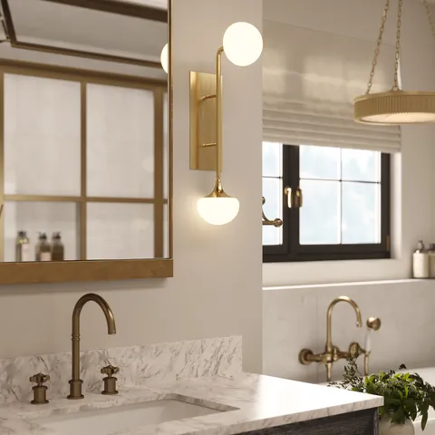 Odessa Wall Sconce In Aged Brass