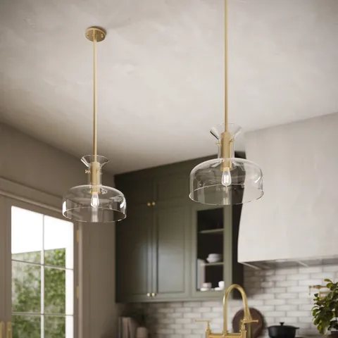 Otis Pendant In Aged Brass