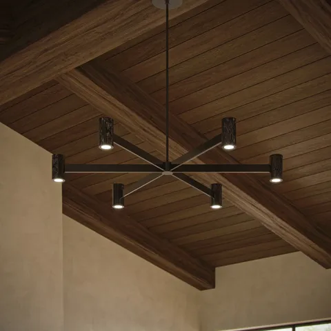 Frances Chandelier In Black Brass