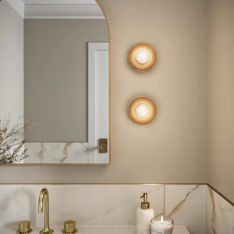 Rue Bath And Vanity Light In Aged Brass