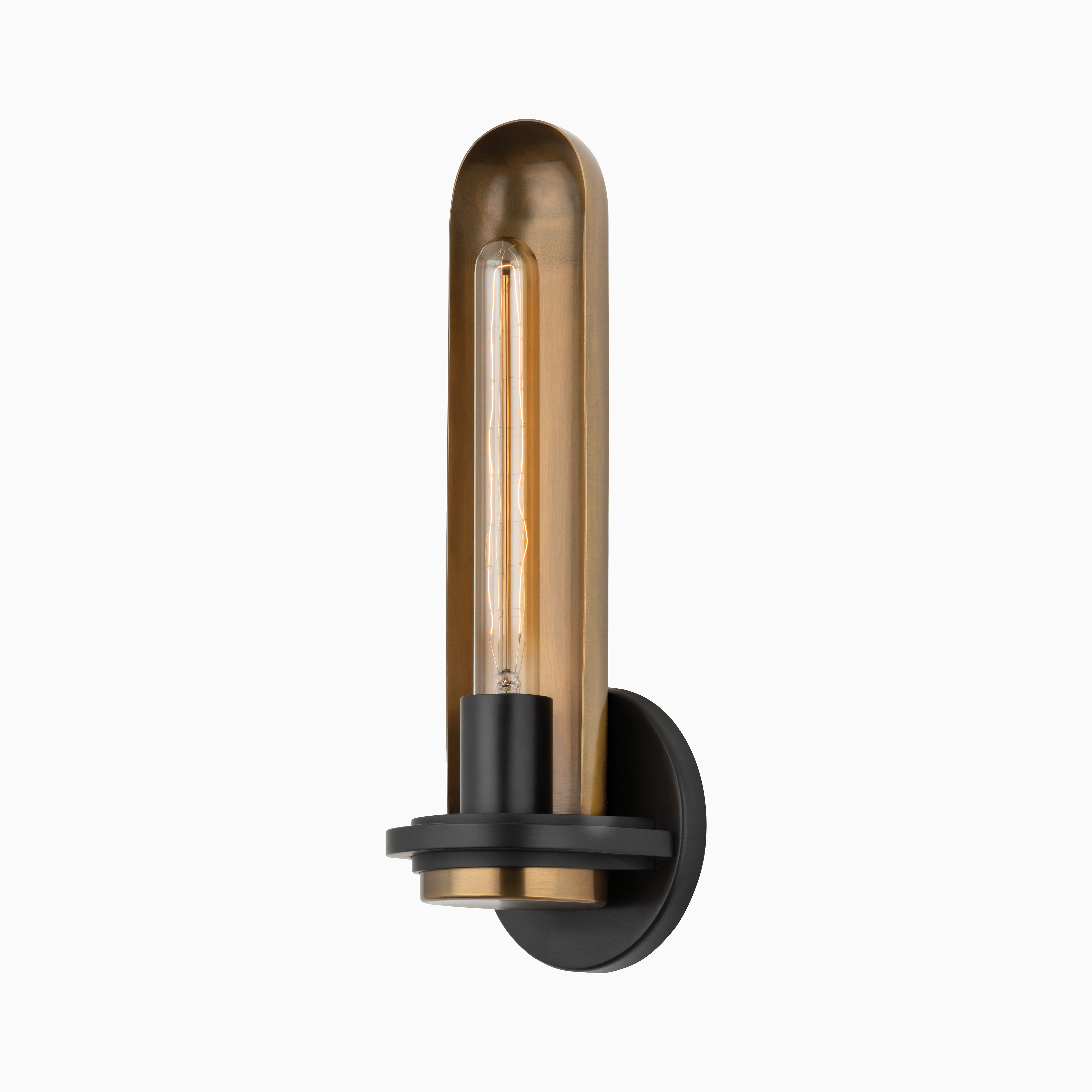 Currie Wall Sconce In Patina Brass | Edward Martin