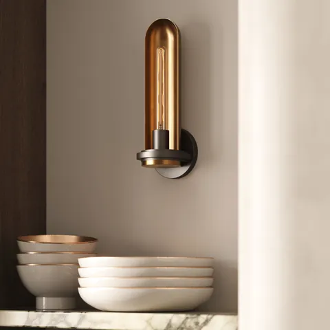 Currie Wall Sconce In Patina Brass