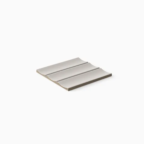 Alessio 4.5 x 9 Fluted Matte in Grigio Sample