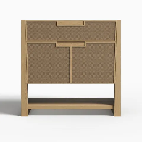 Delilah 36" Single Vanity Cabinet in Seaside Oak