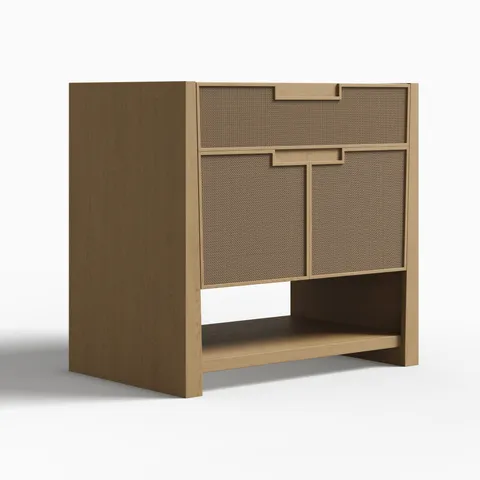 Delilah 36" Single Vanity Cabinet in Seaside Oak
