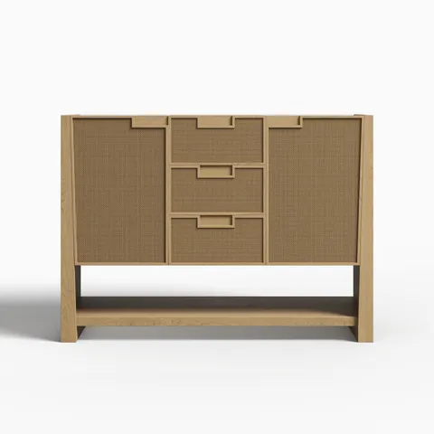 Delilah 48" Single Vanity Cabinet in Seaside Oak