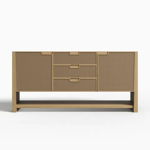 Delilah 72" Double Vanity Cabinet in Seaside Oak