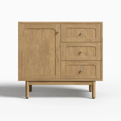 Abigail 36" Single Vanity Cabinet in Light Natural Oak