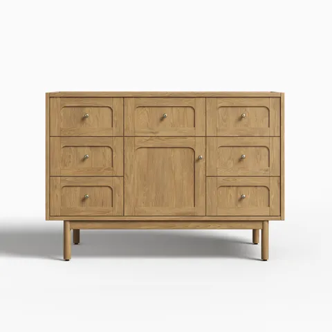 Abigail 48" Single Vanity Cabinet in Light Natural Oak