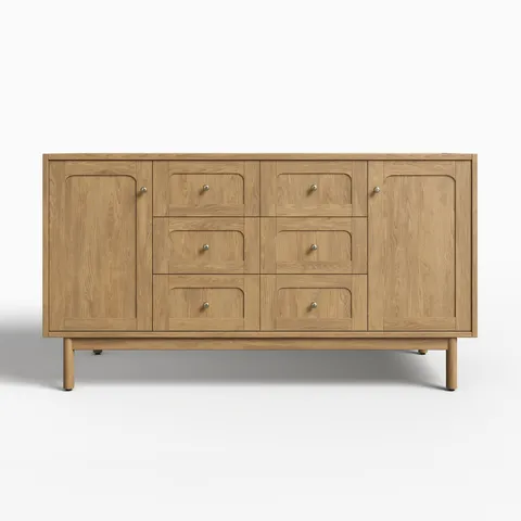 Abigail 60" Single Vanity Cabinet in Light Natural Oak