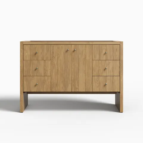 Gabriella 48" Single Vanity Cabinet in Light Natural Oak