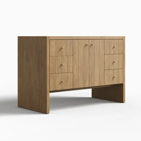 Gabriella 48" Single Vanity Cabinet in Light Natural Oak