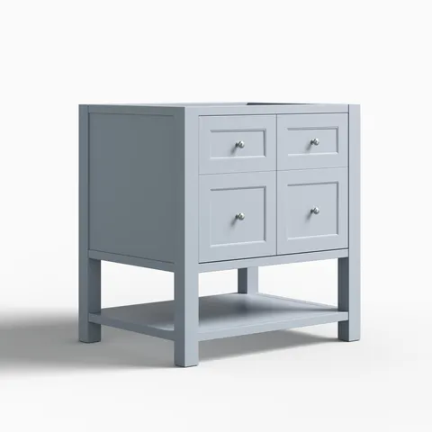 Bridgette 30" Single Vanity Cabinet in Serenity Blue
