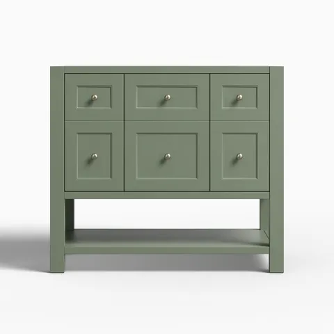 Bridgette 36" Single Vanity Cabinet in Smokey Celadon