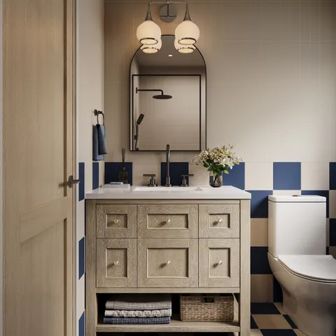 Bridgette 36" Single Vanity in Whitewashed Oak with 3 cm White Zeus Quartz Top