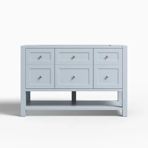 Bridgette 48" Single Vanity Cabinet in Serenity Blue