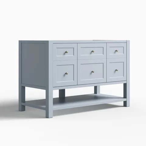 Bridgette 48" Single Vanity Cabinet in Serenity Blue