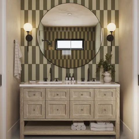 Bridgette 60" Double Vanity in Whitewashed Oak with 3 cm White Zeus Quartz Top