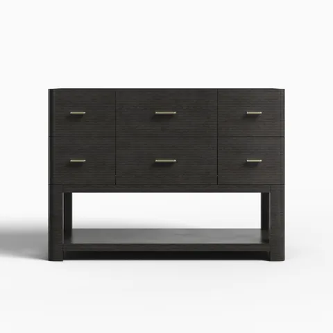Paxton 48" Single Vanity Cabinet in Carbon Oak