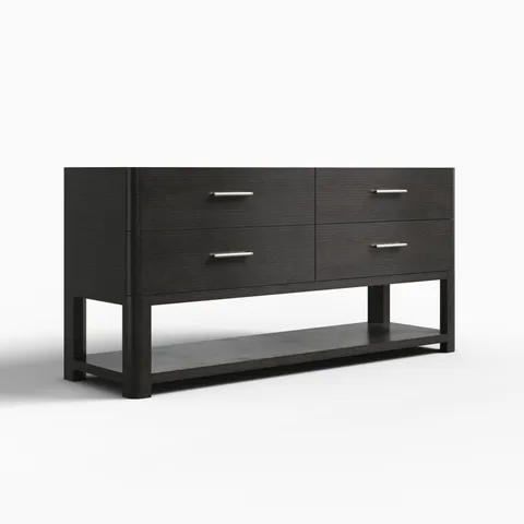 Paxton 72" Double Vanity Cabinet in Carbon Oak