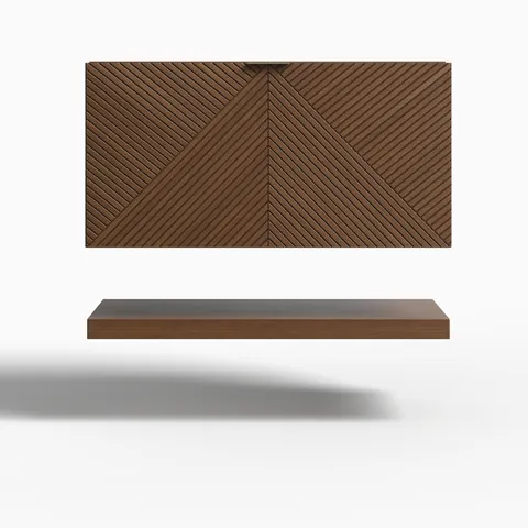 Royce 36" Single Vanity Cabinet in Chestnut