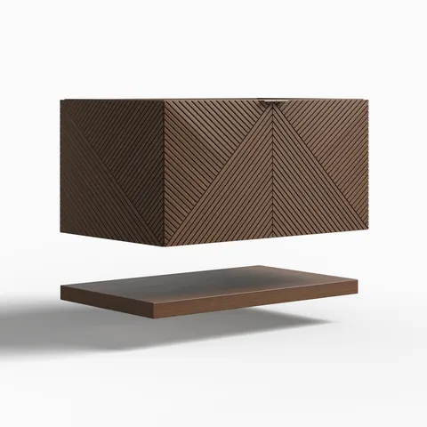 Royce 36" Single Vanity Cabinet in Chestnut