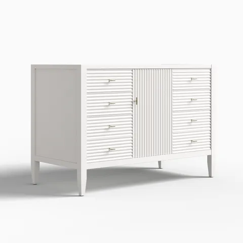 Sasha 48" Single Vanity Cabinet in Bright White