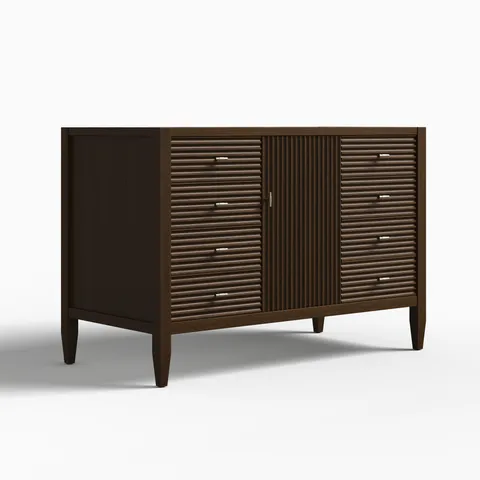 Sasha 48" Single Vanity Cabinet in Mid Century Walnut