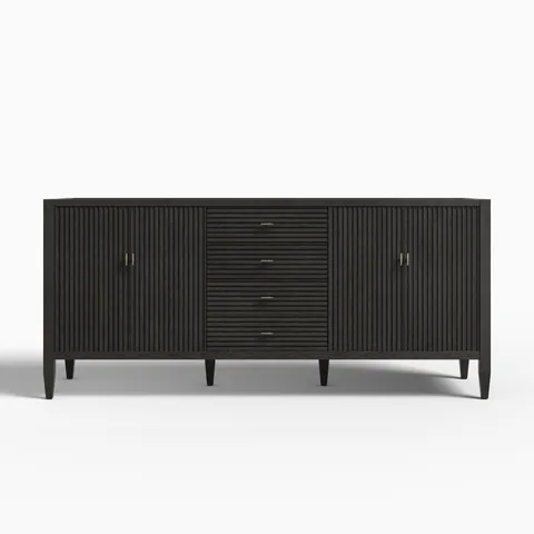 Sasha 72" Double Vanity Cabinet in Carbon Oak