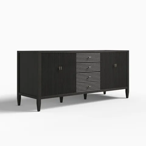 Sasha 72" Double Vanity Cabinet in Carbon Oak