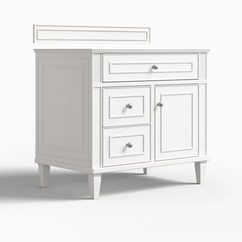 Elodie 36" Single Vanity Cabinet in Bright White