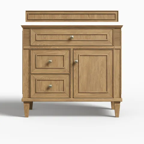 Elodie 36" Single Vanity Cabinet in Light Natural Oak