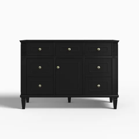 Elodie 48" Single Vanity Cabinet in Black Onyx