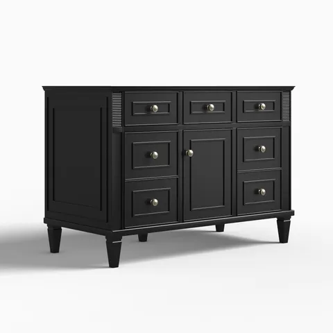 Elodie 48" Single Vanity Cabinet in Black Onyx